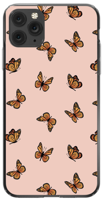 Peach Butterfly Phone Case