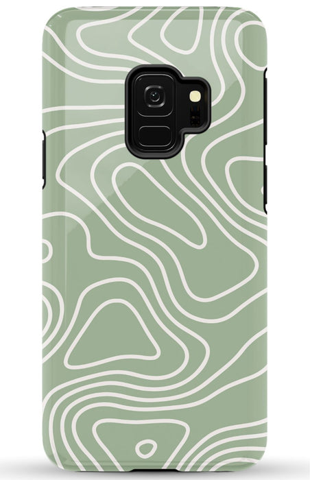 Wavy Sage Samsung Phone Case