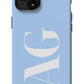 BABY BLUE Monogram Phone Case