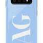 BABY BLUE Monogram Phone Case