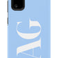 BABY BLUE Monogram Phone Case