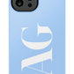 BABY BLUE Monogram Phone Case