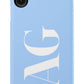 BABY BLUE Monogram Phone Case