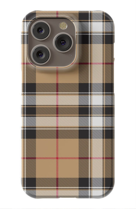 Tan Plaid iPhone Case