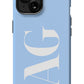 BABY BLUE Monogram Phone Case