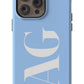 BABY BLUE Monogram Phone Case