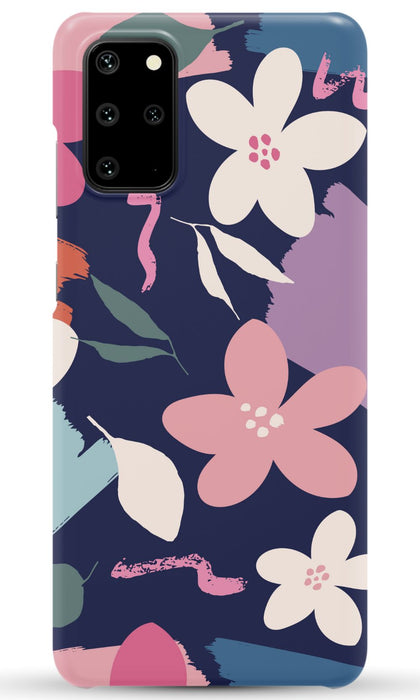Navy Floral Samsung Phone Case