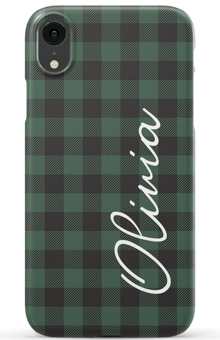 Green Buffalo Plaid iPhone Case