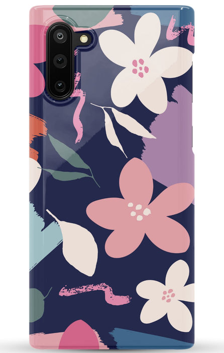 Navy Floral Samsung Phone Case