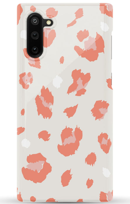 Nude Coral Leopard Samsung Phone Case