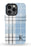 Blue Plaid Initial iPhone Case