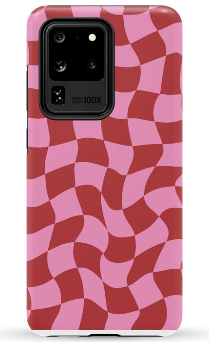 Trippy Checkers Samsung Phone Case
