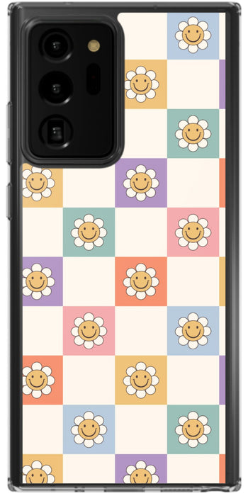 Retro Smiley Checkerboard Phone Case