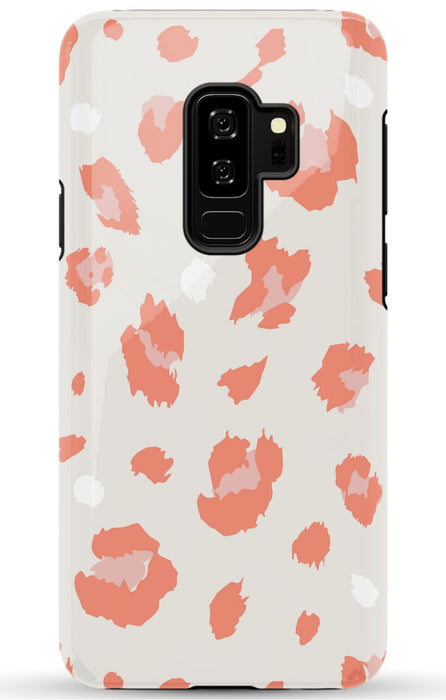 Nude Coral Leopard Samsung Phone Case