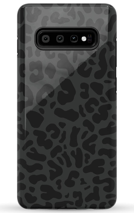 Black Leopard Print Samsung Phone Case