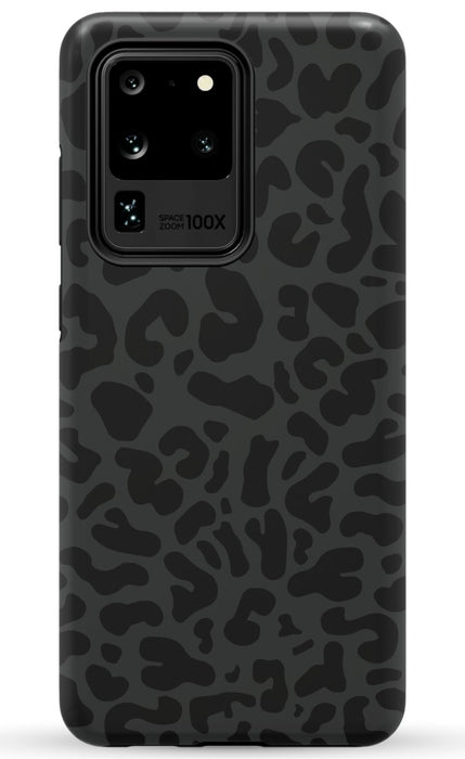 Black Leopard Print Samsung Phone Case