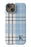 Blue Plaid Initial iPhone Case
