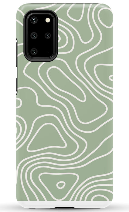 Wavy Sage Samsung Phone Case