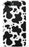 Black Cow Print iPhone Case