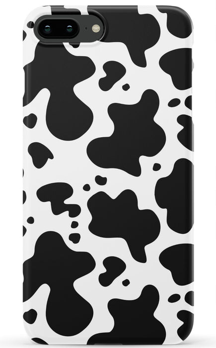 Black Cow Print iPhone Case