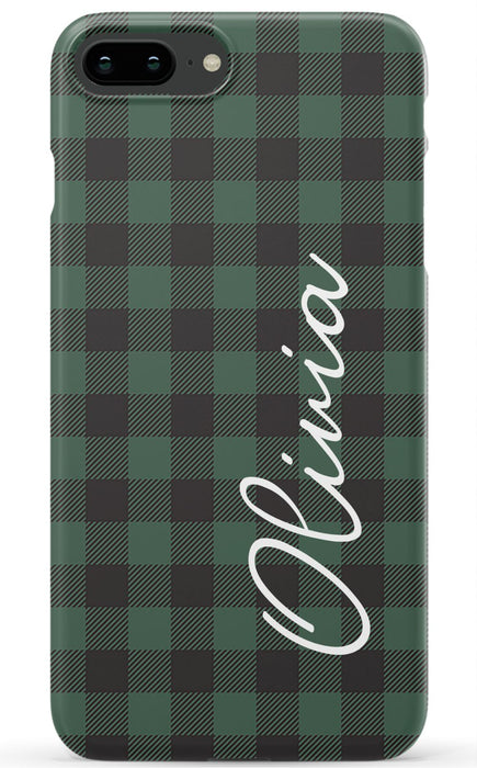Green Buffalo Plaid iPhone Case