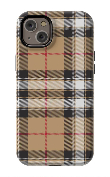 Tan Plaid iPhone Case