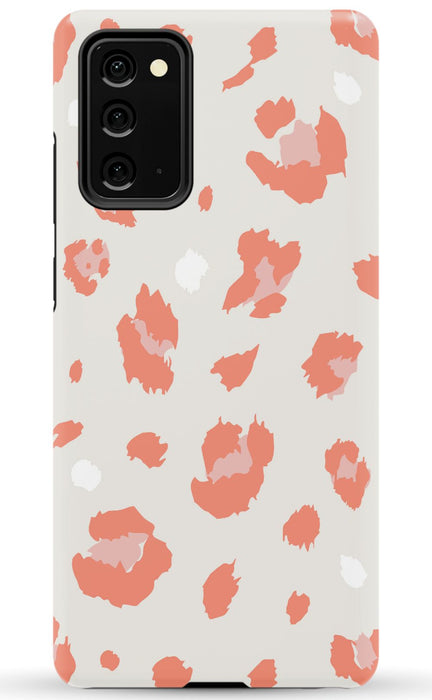 Nude Coral Leopard Samsung Phone Case