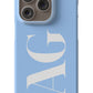 BABY BLUE Monogram Phone Case