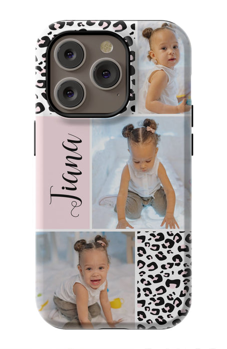 Leopard Photo Collage iPhone Case