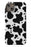 Black Cow Print iPhone Case