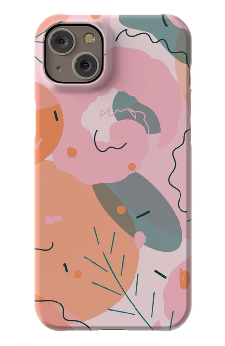 Peach Abstract iPhone Case