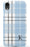 Blue Plaid Initial iPhone Case