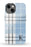 Blue Plaid Initial iPhone Case
