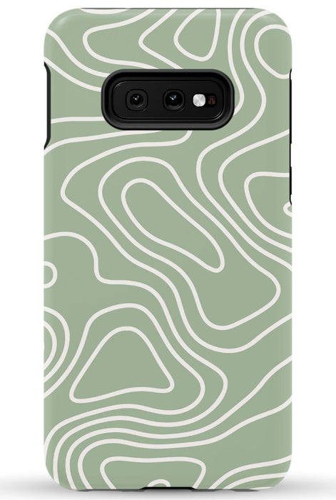 Wavy Sage Samsung Phone Case