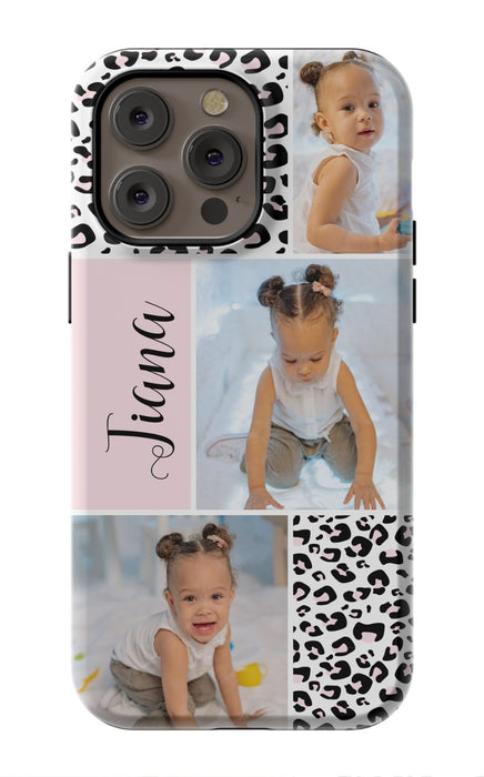 Leopard Photo Collage iPhone Case