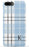 Blue Plaid Initial iPhone Case
