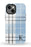Blue Plaid Initial iPhone Case