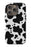 Black Cow Print iPhone Case