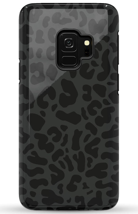 Black Leopard Print Samsung Phone Case
