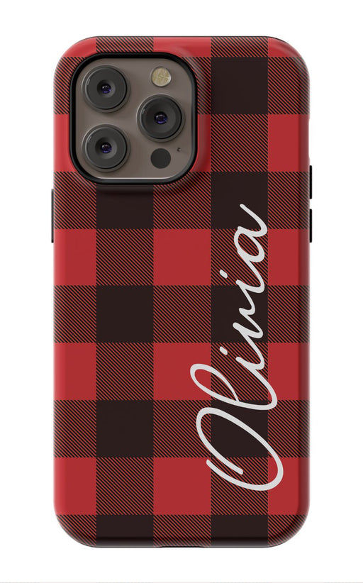 Red Buffalo Plaid iPhone Case