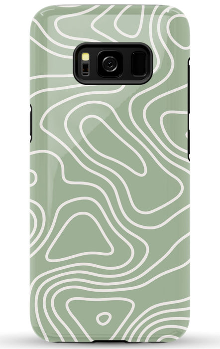 Wavy Sage Samsung Phone Case