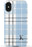 Blue Plaid Initial iPhone Case