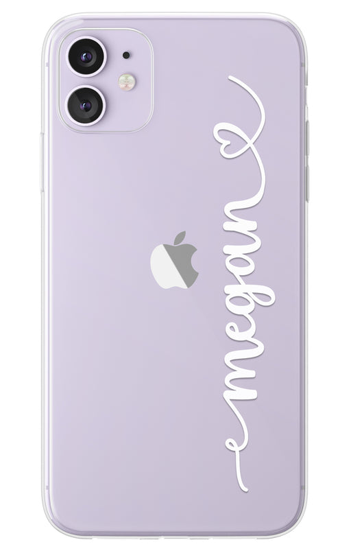 Name Heart iPhone Case - Clear