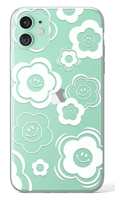 Happy Face Flowers Phone Case