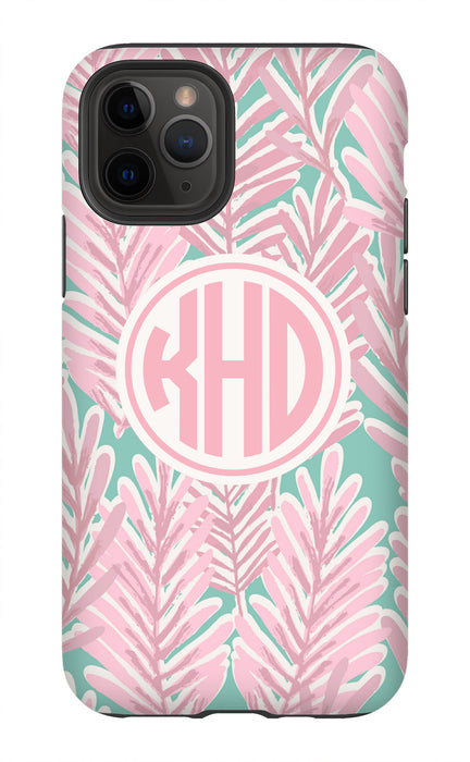 Pink Leaves Phone Case - Pixly Case
