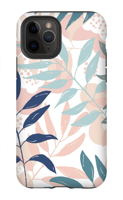 Pink Tropical Leaves Phone Case - Pixly Case