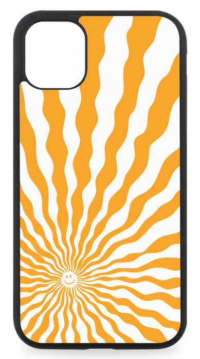 Yellow Trippy Smile iPhone Case - 2D