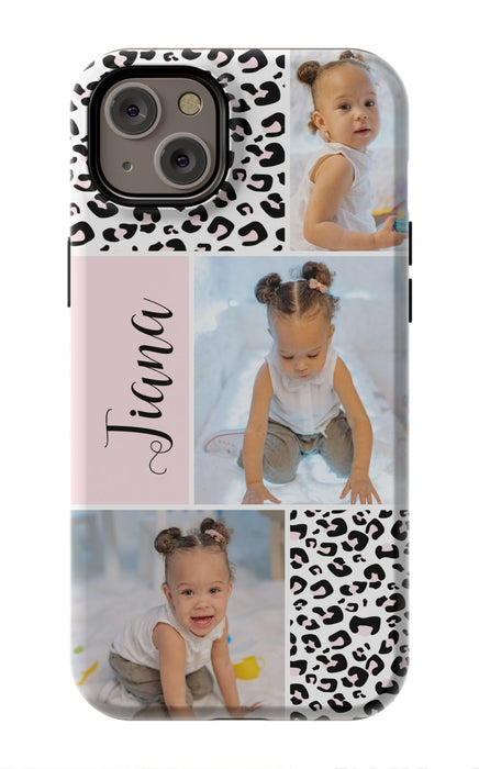 Leopard Photo Collage iPhone Case