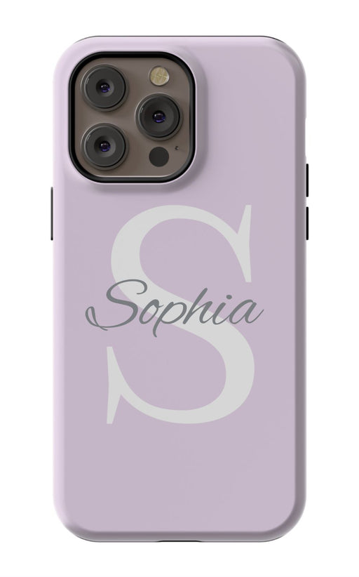 Purple Initial iPhone Case