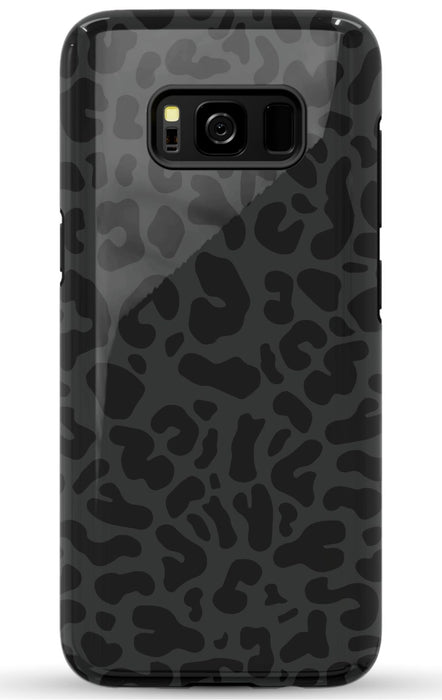 Black Leopard Print Samsung Phone Case